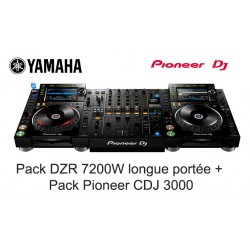 Location Pack DJ Ultime : Pack Pioneer CDJ3000 + Pack Yamaha DZR 7200 W lorient